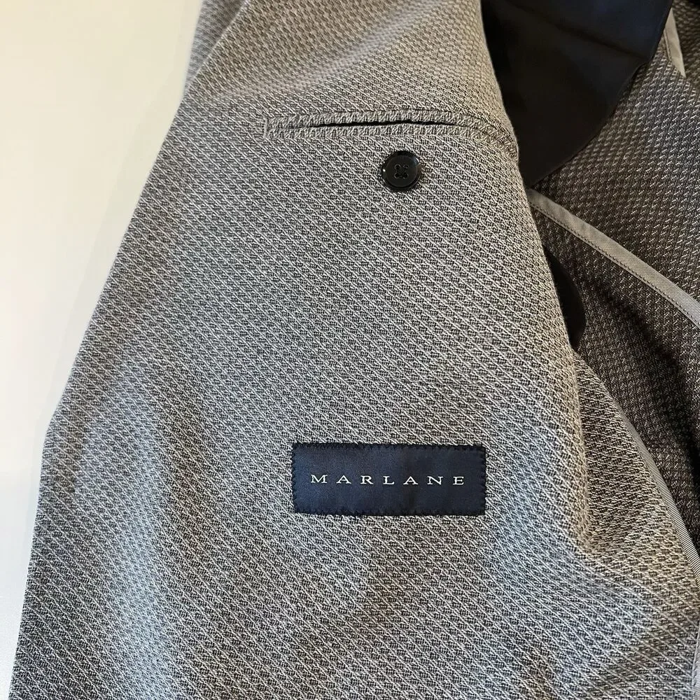 Rodd & Gunn Glovers Sports Fit Jacket Blazer Gray Large Wool
